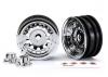 Traxxas Wheels 1.9 chrome (2)/ center caps (2)/ decal sheet (requires 8255A extended stub axle)