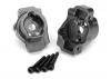 Traxxas Portal drive axle mount rear 6061-T6 Aluminium (charcoal gray-anodized) (left and right)/ 2.5x16 CS (4)