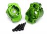 Traxxas Portal drive axle mount rear 6061-T6 Aluminium (green-anodized) (left and right)/ 2.5x16 CS (4)