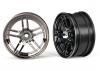 Traxxas Wheels 1.9 split-spoke (black chrome) (front) (2)