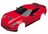Traxxas Body Chevrolet Corvette Z06 red (painted decals applied)