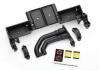 Traxxas Chassis tray/ driveshaft clamps/ fuel filler (black)