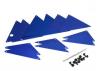 Traxxas Tube chassis inner panels Aluminium (blue-anodized) (front (2)/ wheel well (4)/ middle (4)/ rear (2)
