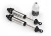 Traxxas Shocks GTR 134mm silver Aluminium (fully assembled w/o springs) (front threaded) (2)