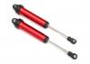 Traxxas Shocks GTR 134mm Aluminium (red-anodized) (fully assembled w/o springs) (front no threads) (2)