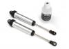 Traxxas Shocks GTR 134mm silver Aluminium (fully assembled w/o springs) (front no threads) (2)