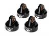 Traxxas Shock caps Aluminium (black-anodized) Fox Shocks (4)