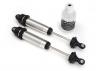 Traxxas Shocks GTR 139mm silver Aluminium (fully assembled w/o springs) (rear threaded) (2)
