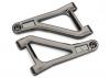 Traxxas Suspension arms upper (left right) (satin black chrome-plated) (assembled with hollow balls)