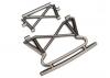 Traxxas Bumper front/ bumper support (satin black chrome-plated)