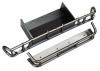 Traxxas Bumper rear/ bumper extension (satin black chrome-plated)