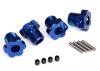 Traxxas Wheel hubs splined 17mm (blue-anodized) (4)/ 4x5 GS (4) 3x14mm pin (4)