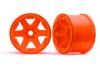 Traxxas Wheels 3.8 (orange) (2) (17mm splined)