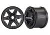 Traxxas Wheels 3.8 (black) (2) (17mm splined)
