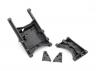 Traxxas Chassis crossmember (intermediate (1) rear (1)/ Shock mounts (left right)