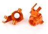 Traxxas Steering blocks 6061-T6 Aluminium (orange-anodized) left right