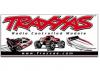 Traxxas racing banner, red & black (3x7 feet)