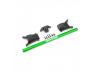 Traxxas Chassis Brace Kit, Green (fits Rustler 4X4 and Slash 4X4 equipped with Low-CG chassis)