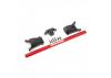 Traxxas Chassis Brace Kit, Red (fits Rustler 4X4 and Slash 4X4 equipped with Low-CG chassis)