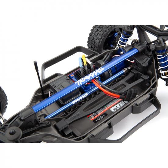 Traxxas Chassis Brace Kit, Blue (fits Rustler 4X4 and Slash 4X4 equipped with Low-CG chassis)