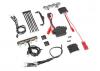 Traxxas LED light kit, 1:16 Summit (power supply, chrome lightbar, roof light harness (4 clear, 2 red), chassis harness (4 clear, 2 red), wire ties, mounts)