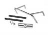 Traxxas Grille Mercedes-Benz G 63 / roll bar/ mounts left right/ 2.6x8 BCS (self-tapping) (2)/ 2.5x10 CS (4) (fits 8825 body)