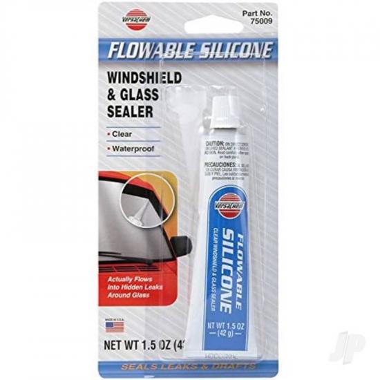 VersaChem 15oz Windshield + Glass Sealer Flowable Silicone (Tube, Carded)