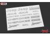 RC4WD Metal Emblem Set for Axial SCX10 XJ (Silver)
