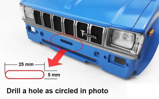 RC4WD Kangaroo Front Bumper for Mojave II 2/4 Door Body Set (Black) RC4WD