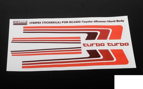 Retro Body Stripes for 1985 Toyota 4Runner Hard Body RC4WD