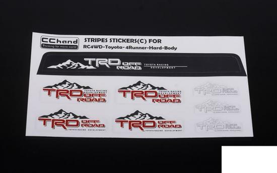 Front Windshield Decals for 1985 Toyota 4Runner Hard Body RC4WD