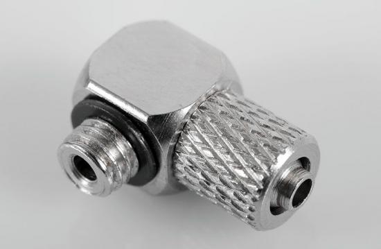 RC4WD Hydraulic Connector M5 x 4mm Tube (90deg)