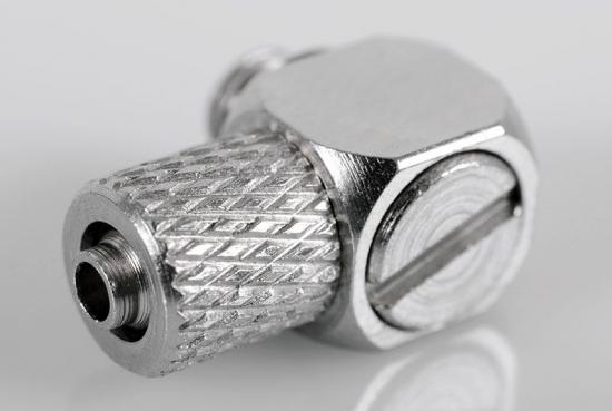 RC4WD Hydraulic Connector M5 x 4mm Tube (90deg)
