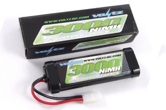 Voltz 3000mAh NiMh Stick Pack - 7.2v - Tamiya Connector ** CLEARANCE **