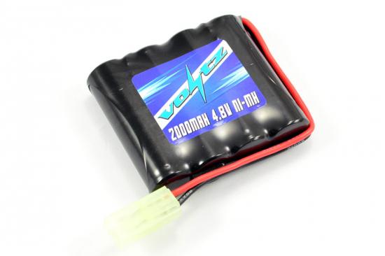 Voltz 4.8v NiMh - High Capacity 2000mah - Mini Tamiya Plug (HE00010) - Fits Hobby Engine Mining Truck and Wheeled Loader ** CLEARANCE **