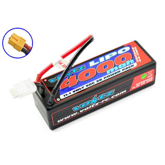 Voltz 4000mah Hard Case 3S 11.1V 50C LiPo - XT60