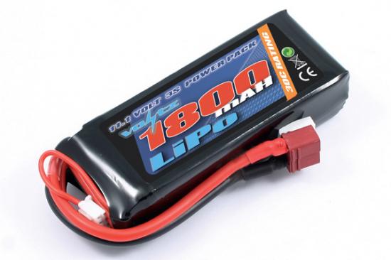 Voltz 1800mah 11.1V 3S 30C LiPo Battery - Deans