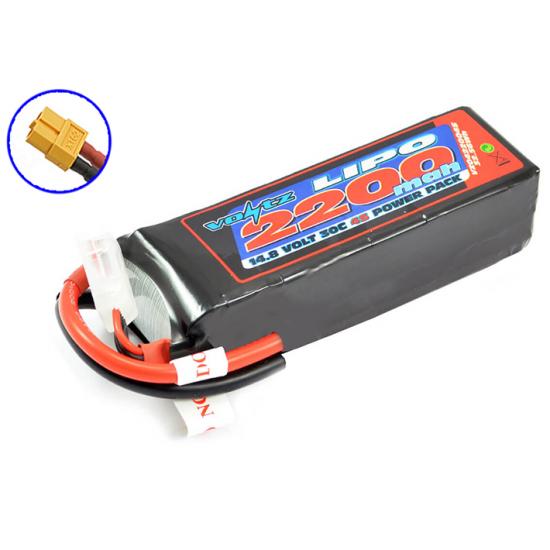 Voltz 2200mah 14.8V 4S 30C LiPo Battery - XT60 Connector