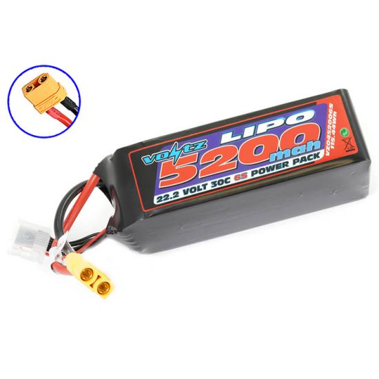 Voltz 5200Mah 6S 22.2V 30C LiPo Battery - XT90