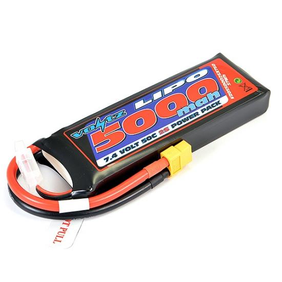 Voltz 5000Mah 7.4V 50C Lipo Battery - XT60