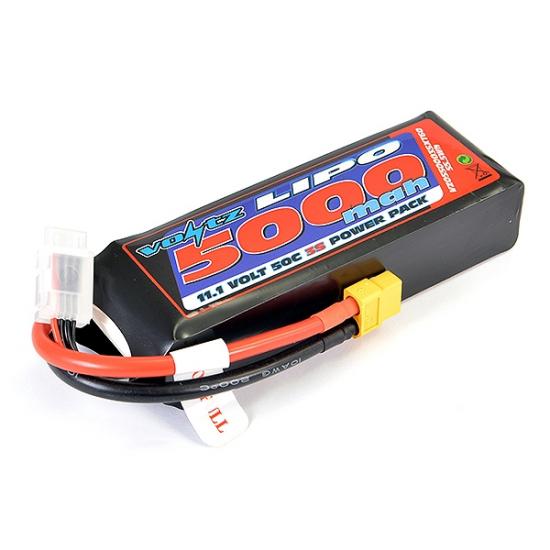 Voltz 5000Mah 11.V 50C Lipo Battery - XT60