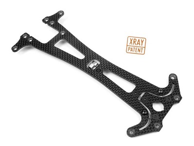 XRay Adjustable Upper Deck T1Fk 05 - 2.5 mm Graphite
