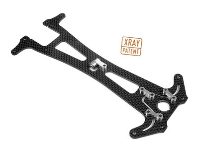 XRay Adjustable Upper Deck T1Fk 05 - 2.5 mm Graphite