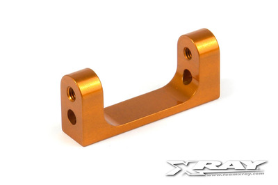 XRay T4 Aluminium Lower Rear Suspension Holder - Orange ** CLEARANCE **