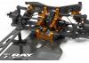 XRay T4 Aluminium Lower Rear Suspension Holder - Orange ** CLEARANCE **