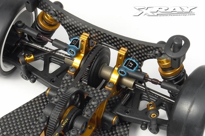 XRay T2 Aluminium Quick Roll-Center Holder 4.9mm - L1 + L2