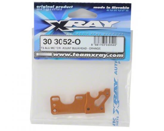 XRay T3 Alu Motor Mount Bulkhead - Orange