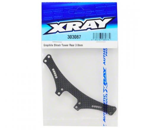 XRay Shock Tower Rear 3.0mm Graphite