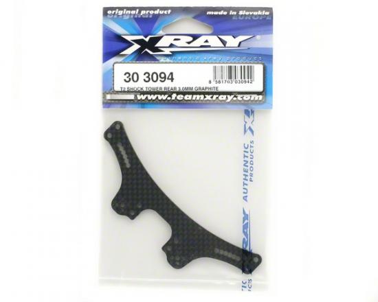 XRay T2 Shock Tower Rear 3.0mm Graphite