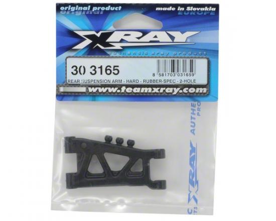 XRay Rear Suspension Arm - Hard - Rubber-Spec - 2-Hole